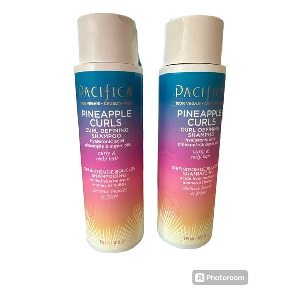 2 Pacifica Beauty Pineapple Curls Curl Defining Shampoo Hyaluronic Acid New - Picture 1 of 1